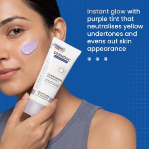 DERMDOC SPF 50 Ultra Violet Brightening Tinted Sunscreen with 4% Niacinamide, 100g | PA +++